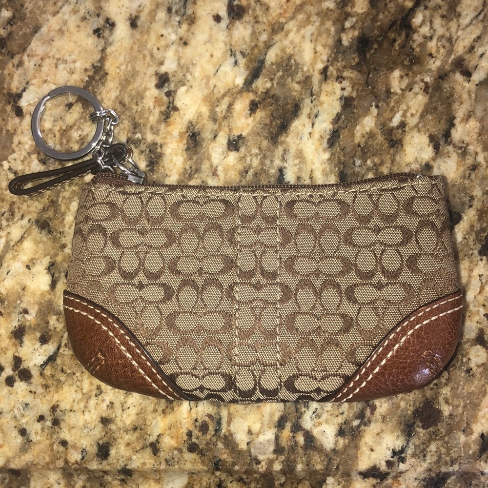 Coach key chain wallet